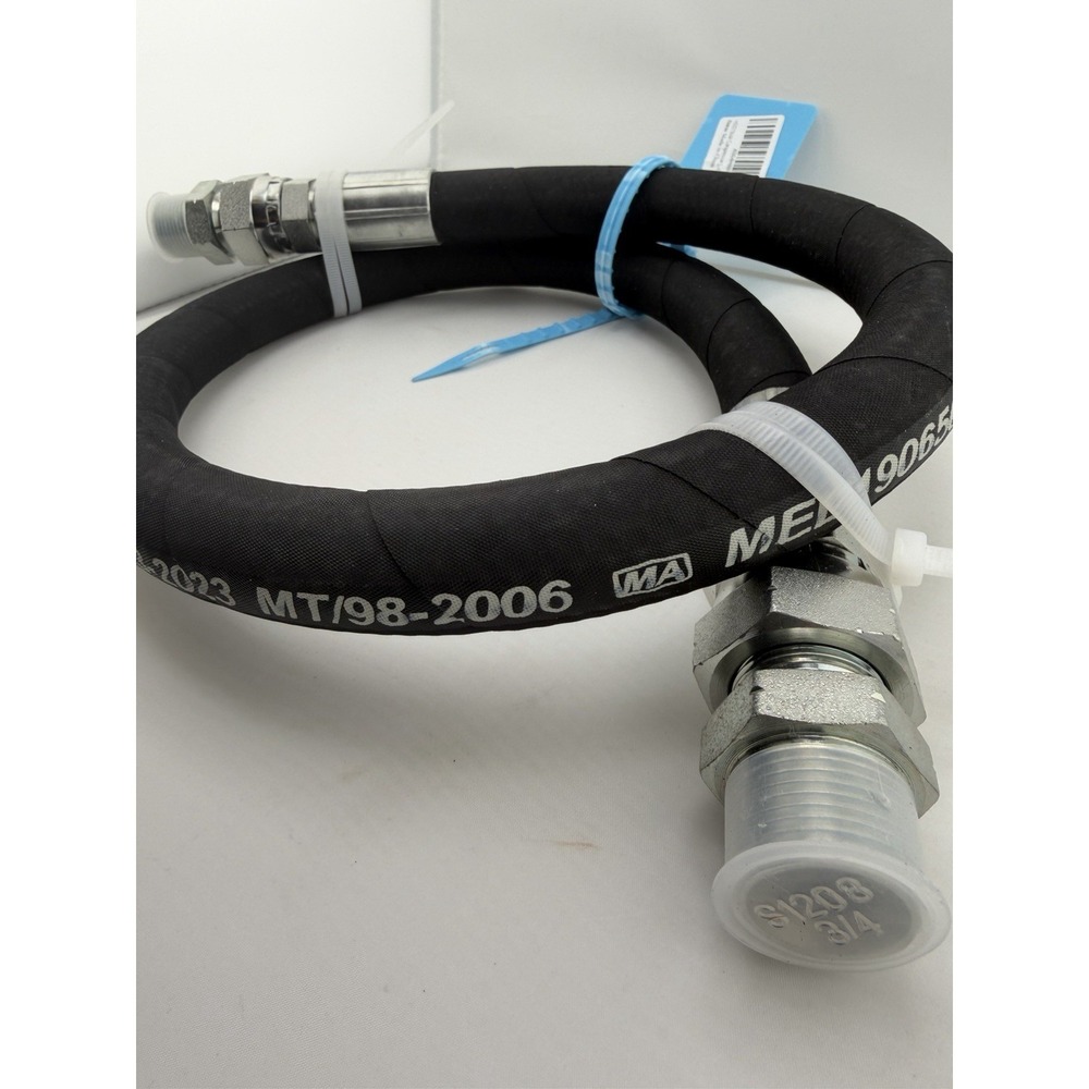 Conpressor Jumper Hose With 3/4'' Rotate Male Connector 40" Long, 700 PSI